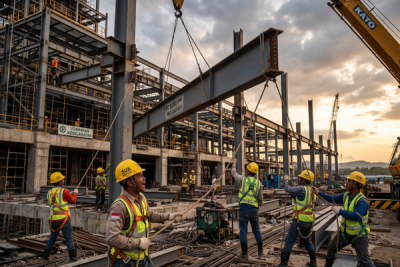 Konstruksi Gedung Industri & Fasilitas Pabrik
